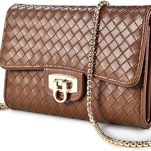 Stunning Shoulder Bag Compact Lightweight & Perfect Size BROWN